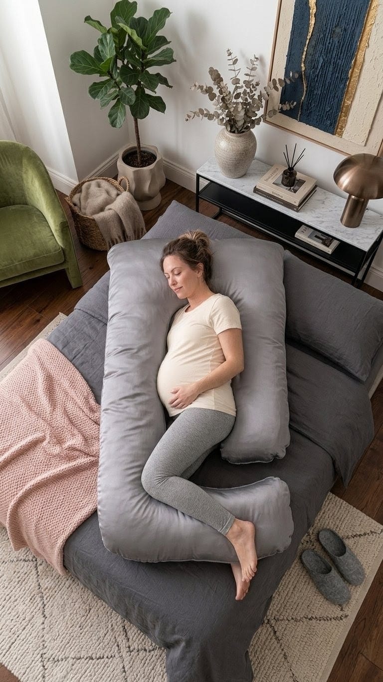 ALMOHADA EMBARAZO TIPO O - SEDA