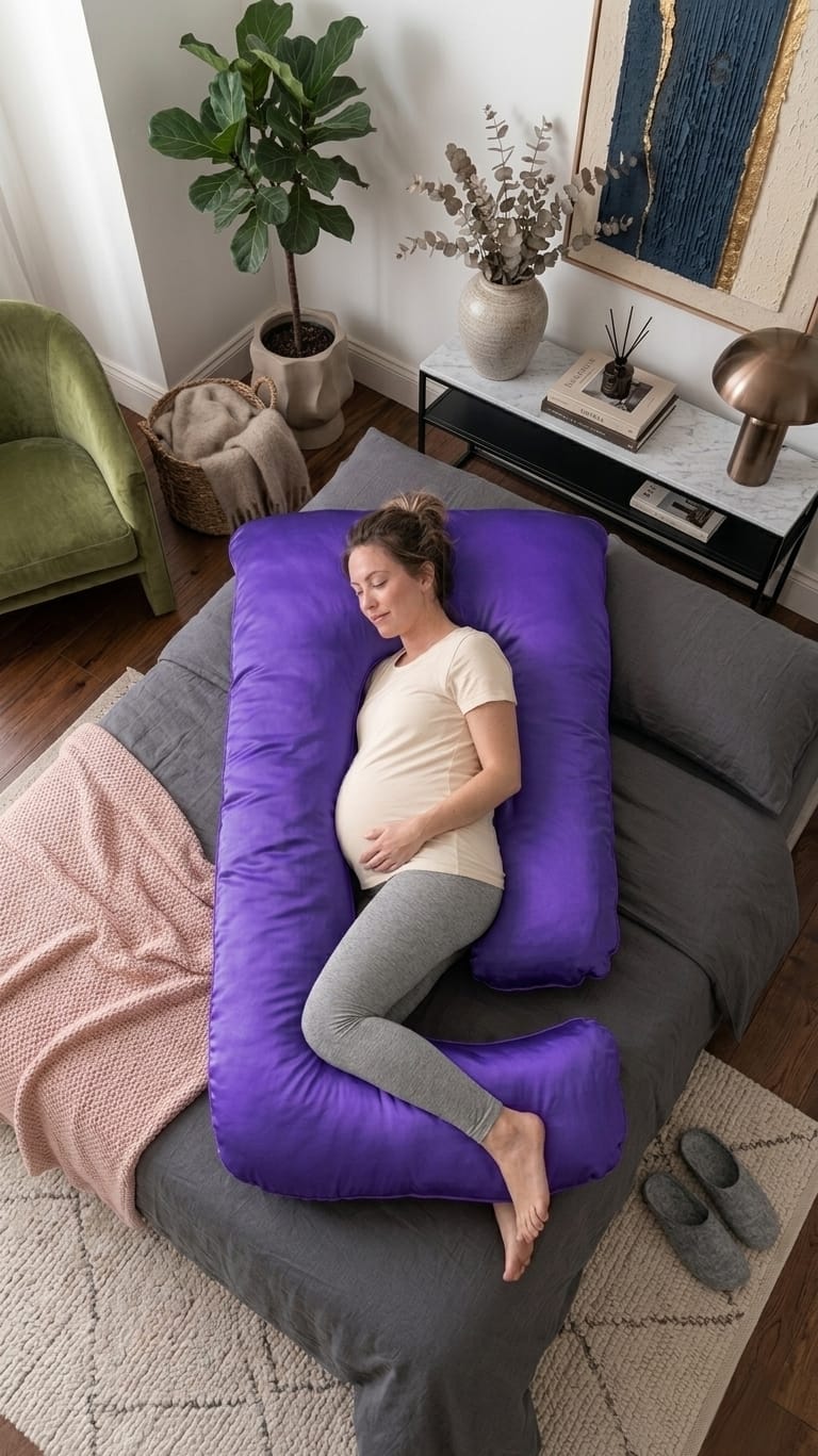 ALMOHADA EMBARAZO TIPO O - SEDA